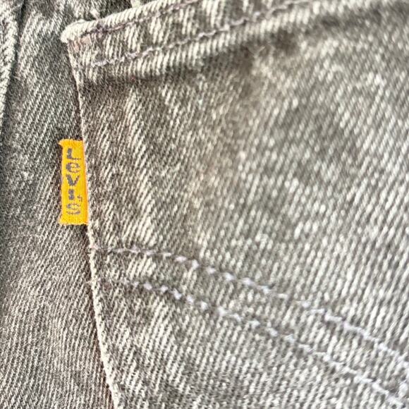 VTG Little Levi’s  USA Made kids Denim Jeans Orange Tab Slim Black Wash 5/6y - Picture 2 of 8